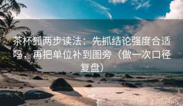 茶杯狐两步读法：先抓结论强度合适吗，再把单位补到图旁（做一次口径复盘）