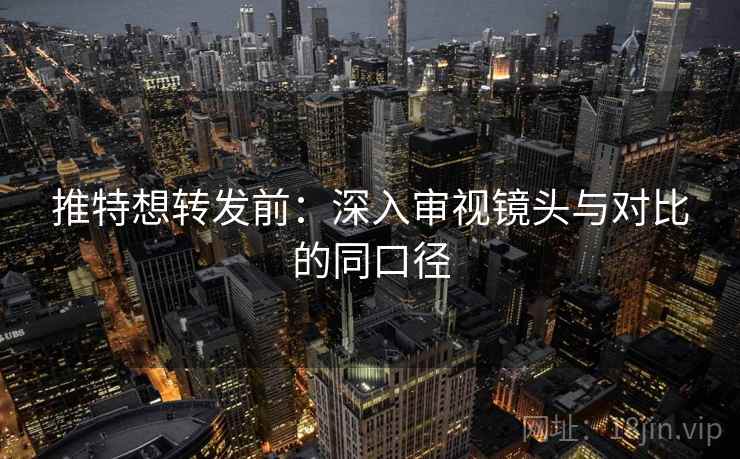 推特想转发前：深入审视镜头与对比的同口径