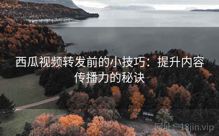 西瓜视频转发前的小技巧：提升内容传播力的秘诀