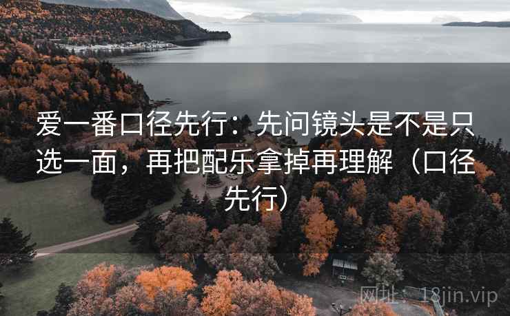 爱一番口径先行：先问镜头是不是只选一面，再把配乐拿掉再理解（口径先行）
